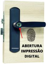 Fechadura Digital Biométrica Touch Primebras Reversível Preta