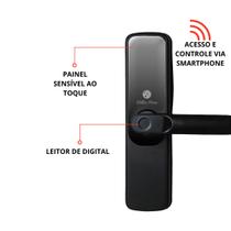 Fechadura Digital Eletrônica Biometria Senha CartãoAppWifi