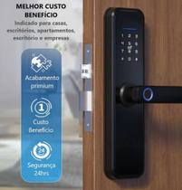 Fechadura Digital Eletronica Inteligente Abertura via Biometria Senha e Tag Aplicativo Tuya - Aitek