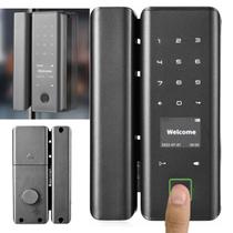 Fechadura Digital Eletronica Porta Inteligente App Celular Biometria Senha Cartao Rf Segurança Casa Escritorio Loja Consultorio
