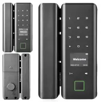 Fechadura Digital Eletronica Porta Inteligente Bluetooth App Celular Biometria Senha Cartao Rf Residencia Casa Segurança Escritorio