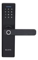 Fechadura Digital Embutir Biometria Senha Preto - Elsys Fechadura Digital Embutir Biometria Senha Preto - Elsys