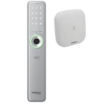 Fechadura Digital Intelbras Mfr 7001 Prata Com Hub Wifi