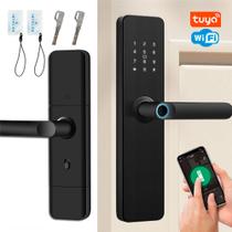 Fechadura Digital Inteligente Intelar WiFi De APP Touch Screen 5 em 1 Trava De Porta Inteligente Fechadura Digital Inteligente Intelar WiFi De APP Touch Screen 5 em 1 Trava De Porta Inteligente