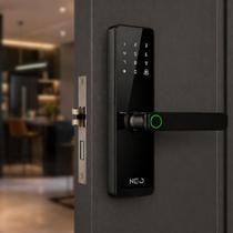 Fechadura Digital Inteligente Stark Handle Embutir Wi-FI Biometria Preto Cod: 360606607 Neo Avant