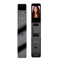 Fechadura Digital KABUM! smart Security, Com maçaneta, Reconhecimento Facial, Biometria, Controle via app, Preto - KSFD700PT Fechadura Digital KABUM! smart Security, Com maçaneta, Reconhecimento Facial, Biometria, Controle via app, Preto - KSFD700PT