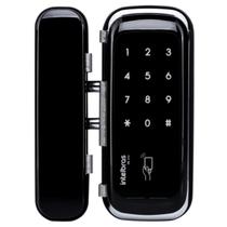 Fechadura digital p/ porta de vidro touch e tag fr 400 intelbras