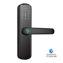 Fechadura Digital S807L TTLock Bluetooth Biometria Preta Fechadura Digital S807L TTLock Bluetooth Biometria Preta