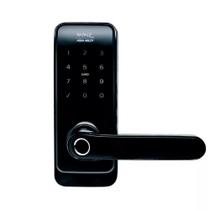 Fechadura Digital SL205 Papaiz Com Biometria Senha Cartão E Chave