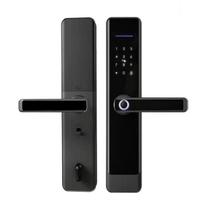 Fechadura Digital Smart Lock E908 Zigbee Biometrica Tuya Preto