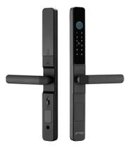 Fechadura Digital Tuya Wifi Perfil Estreito Alumínio Ip66 Portao Externo Chuva Sol Máquina Embutir Fechadura Digital Tuya Wifi Perfil Estreito Alumínio Ip66 Portao Externo Chuva Sol Máquina Embutir