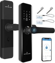 Fechadura Digital WiFi De Sobrepor APP Touch Screen 5 em 1 Trava De Porta Inteligente