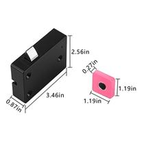 Fechadura do armário de impressão digital, Smart Biometric Cabinet Lock, Home & Office Hidden File Cabinet Locks, Bloqueio de gaveta de móveis sem chave recarregável