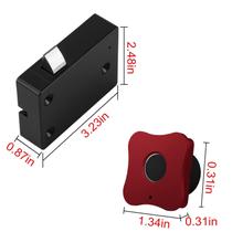 Fechadura do armário de impressão digital, Smart Biometric Cabinet Lock, Home & Office Hidden File Cabinet Locks, Bloqueio de gaveta de móveis sem chave recarregável Fechadura do armário de impressão digital, Smart Biometric Cabinet Lock, Home & Office Hidden File Cabinet Locks, Bloqueio de gaveta de móveis sem chave recarregável