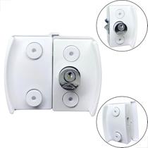 Fechadura e Contra Mini 3532 3536 Para Janela Correr Branco Fechadura e Contra Mini 3532 3536 Para Janela Correr Branco