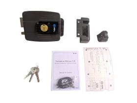 Fechadura Elétrica 12V C90 HDL Abertura Dentro Fixo Dupla Cinza Fechadura Elétrica 12V C90 HDL Abertura Dentro Fixo Dupla Cinza