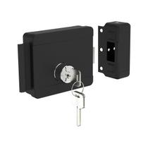 Fechadura Elétrica 12V Cilindro Fixo PY Direito e Esquerdo ROS42 Preto Soprano Fechadura Elétrica 12V Cilindro Fixo PY Direito e Esquerdo ROS42 Preto Soprano