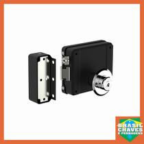 Fechadura Elétrica 12V para Portão Preta 4785.02 Soprano Fechadura Elétrica 12V para Portão Preta 4785.02 Soprano