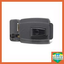 Fechadura Eletrica AGL MINI com Botão 12V 6908 Cinza Cil.40mm Fechadura Eletrica AGL MINI com Botão 12V 6908 Cinza Cil.40mm