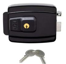 Fechadura Elétrica Agl Reversível 110V Preta Al100R 42mm Fechadura Elétrica Agl Reversível 110V Preta Al100R 42mm