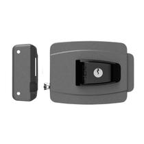 Fechadura Elétrica Agl Reversível Portão Social Cor Cinza12v