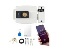 Fechadura Elétrica C90 Bluetooth Control HDL Abertura Dentro Ajustável Branca Original HDL C/NF