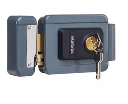 Fechadura Eletrica de Sobrepor Intelbras Fx 2000 Para Portão Interfone Reversivel Video Porteiro