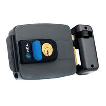 Fechadura Eletrica HDL C-90 Dupla Cinza com Botao Fechadura Eletrica HDL C-90 Dupla Cinza com Botao