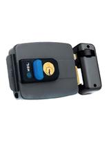 Fechadura Eletrica Hdl C-90 Dupla Cinza Com Botao