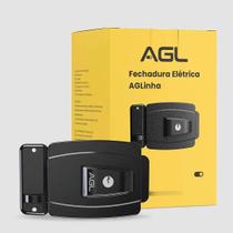 Fechadura elétrica mini 12v preta agl aglinha