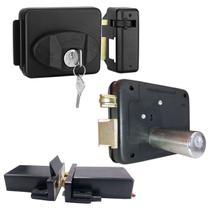 Fechadura Eletrica Portão Traver 90 Reversivel 62Mm Ppa Com Contato Dz