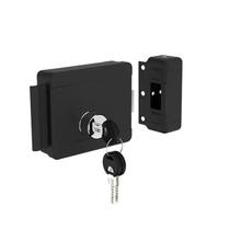 Fechadura Elétrica Soprano 12V com Cilindro Ajustável Preto