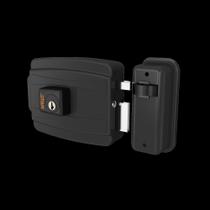 Fechadura Elétrica Stam Abre Para Fora Preto Fosco 40mm