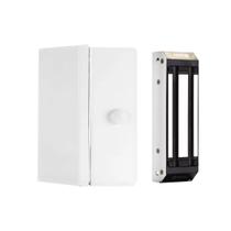 Fechadura eletroima 12v m150 branca com sensor eco ipec