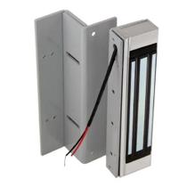 Fechadura Eletroimã AGL AL180 , 12V, Com Sensors, Jateada, Cinza