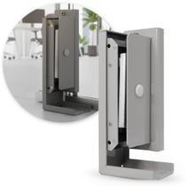 Fechadura Eletromagnética Eletroimã 150Kg Piso C/Sensor Ipec