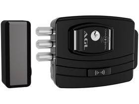 Fechadura Eletronica Agl Ultra Magic Card Preta - 42mm Ch.simp. F.esp. - Unidade