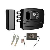 Fechadura eletronica agl ultra preta - 42mm ch. e-code f.esp. - unidade