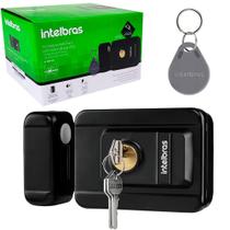 Fechadura Eletrônica Com Tag e Chave + 7 Tag Extras Intelbras Abertura com Chave ou Tag Rfid FX3000