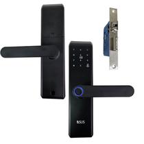 Fechadura Eletronica Digital Biometria Senha Chave Cartao de Acesso Porta Portao Casa Segurança Escritorio Privacidade