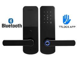 Fechadura Eletrônica Digital Biométrica Beluni Black 367 Bluetooth TTLock