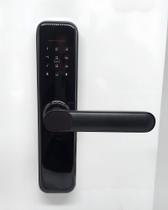 Fechadura Eletrônica Digital Biométrica Beluni New Black Tuya Smart Wifi 422