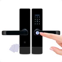 Fechadura Eletrônica Digital Biométrica Senha De Porta Touch Fechadura Eletrônica Digital Biométrica Senha De Porta Touch