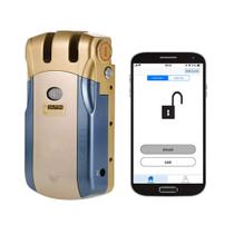 Fechadura Eletronica Digital C/ Controle Dourada WF-010U GTA Tech