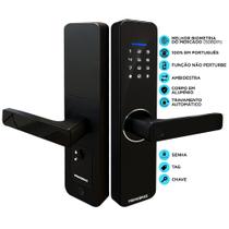 Fechadura Eletrônica Digital com Biometria + Senha + Tag + Chave Primebras Miami