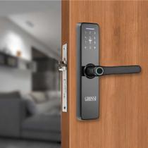 Fechadura eletronica digital grossi gr-200 preta embutir - app/digital/senha/tag/chave Fechadura eletronica digital grossi gr-200 preta embutir - app/digital/senha/tag/chave