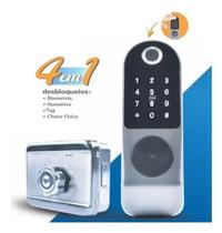 Fechadura Eletrônica Digital PROFD-2000 Biometria Digital Cartão TAG Chave Para Portas Madeira e Aço Fechadura Eletrônica Digital PROFD-2000 Biometria Digital Cartão TAG Chave Para Portas Madeira e Aço