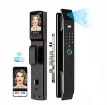 Fechadura Eletrônica digital Reconhecimento Facial Biometria Wifi face id completa