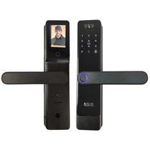 Fechadura Eletronica Digital Senha Biometria Reconhecimento Facial Cartao Acesso Chave App Wifi Bateria Porta Residencia
