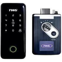 Fechadura Eletrônica Digital Sobrepor Touch Biometria Senha Tag Fechadura Eletrônica Digital Sobrepor Touch Biometria Senha Tag